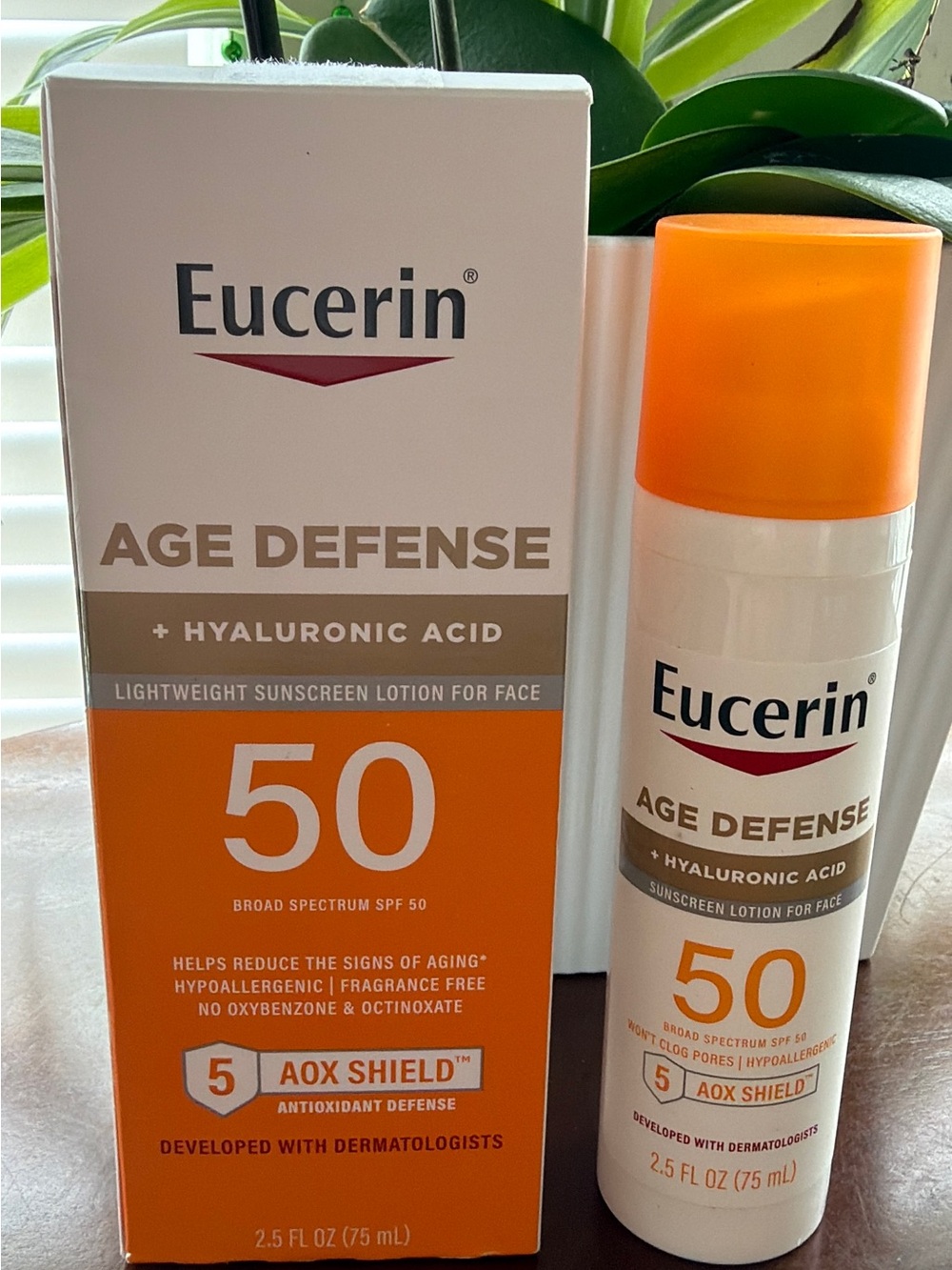 Age Defense SPF 50 Sunscreen Lotion - Orange